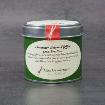 Preview: schwarzer Belem-Pfeffer ganz, 80 g, Altes Gewürzamt