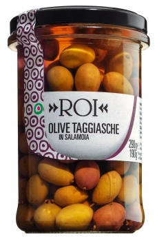 Taggiasca Oliven in Salzlake von Olio Roi