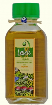 Olivenöl mit Thymian in der Probierflasche 50 ml