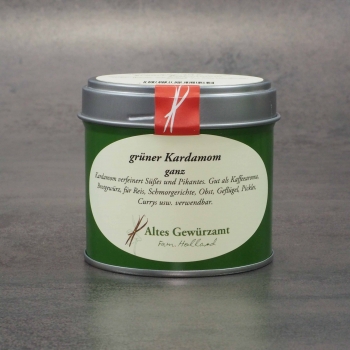 Kardamom grün ganz, 60g Dose, Altes Gewürzamt