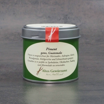 Piment ganz Guatemala, 60g Dose, Altes Gewürzamt