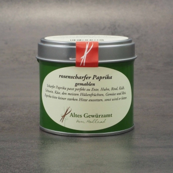 Paprika rot rosenscharf, 80g Dose, Altes Gewürzamt