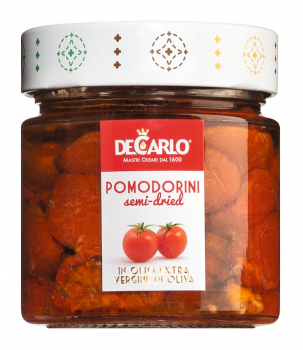 Halbgetrocknete Tomaten in Olivenöl, De Carlo, 200 g