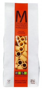 Mezze Maniche, Pasta Mancini, 500 g